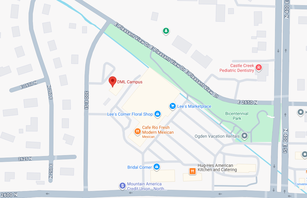 Map showing the location of DML Campus